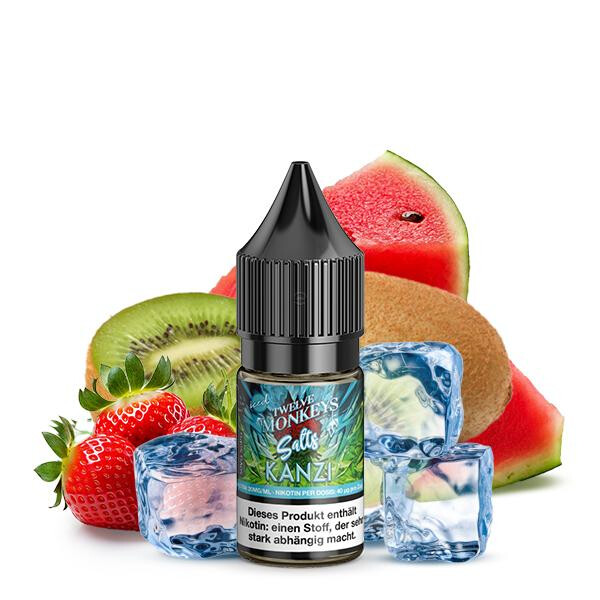 TWELVE MONKEYS Kanzi Iced Nikotinsalz Liquid 10 ml 20mg Nikotinmenge