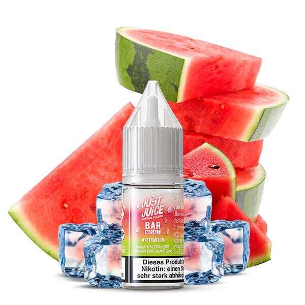 JUST JUICE BAR RANGE Watermelon Nikotinsalz Liquid 10 ml 10mg Nikotinmenge