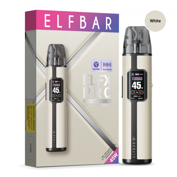 Elfbar ELFX Pro Refillable Kit white Farbe, E-Zigarette
