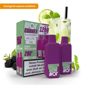 2x RIOT SQUAD Connex Pod - Blackberry Mojito Ice 20mg...