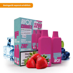 2x RIOT SQUAD Connex Pod - Strawberry Blueberry Ice 20mg...