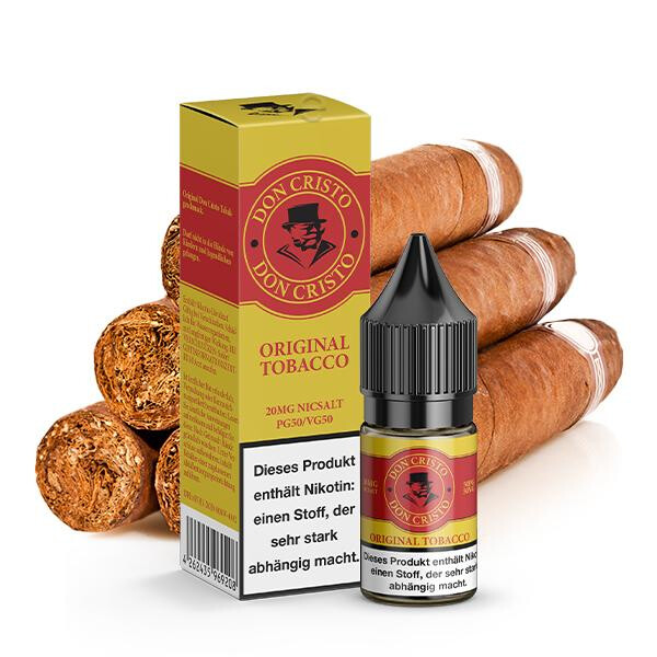 DON CRISTO Original Tobacco Nikotinsalz Liquid 10 ml 20mg Nikotinmenge