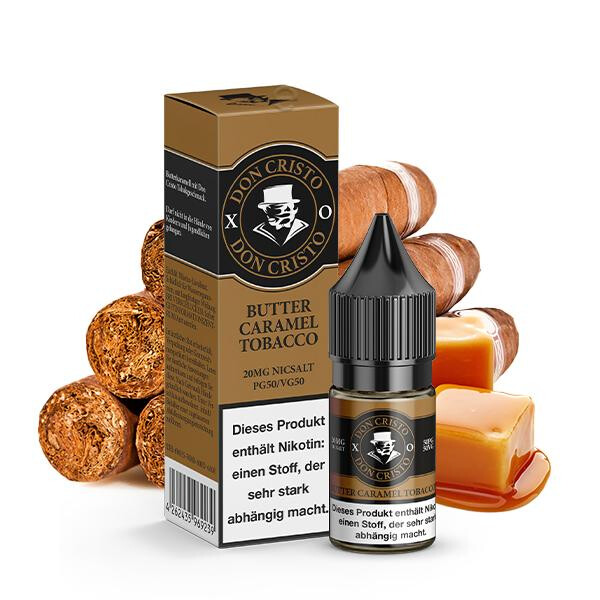 DON CRISTO XO Butter Caramel Tobacco Nikotinsalz Liquid 10 ml 20mg