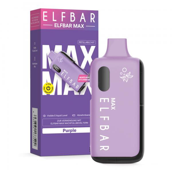 Elfbar Max Kit purple Farbe - eZigarette