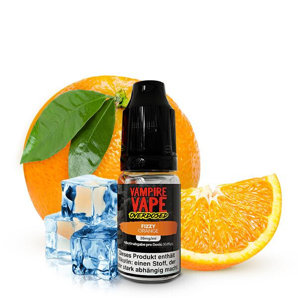 VAMPIRE VAPE OVERDOSED Fizzy Orange Nikotinsalz Liquid 10 ml 20mg Nikotinmenge