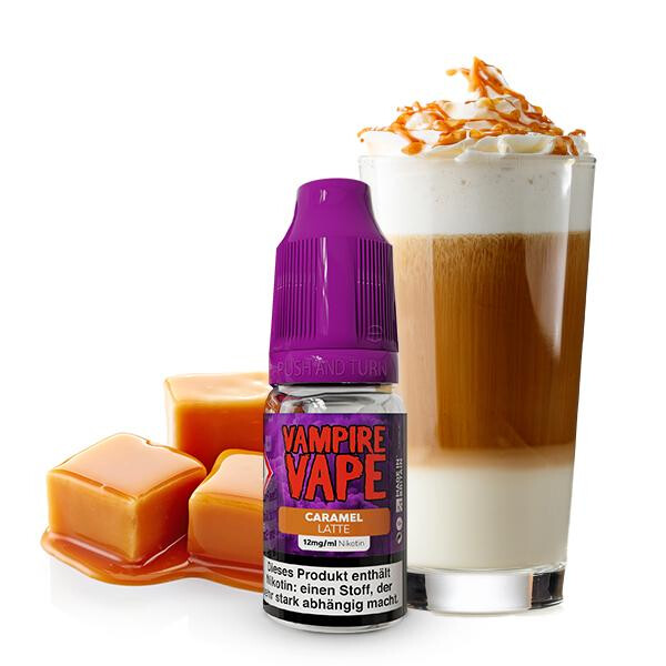 VAMPIRE VAPE Dessert Collection Caramel Latte Liquid 10ml 6mg Nikotinmenge