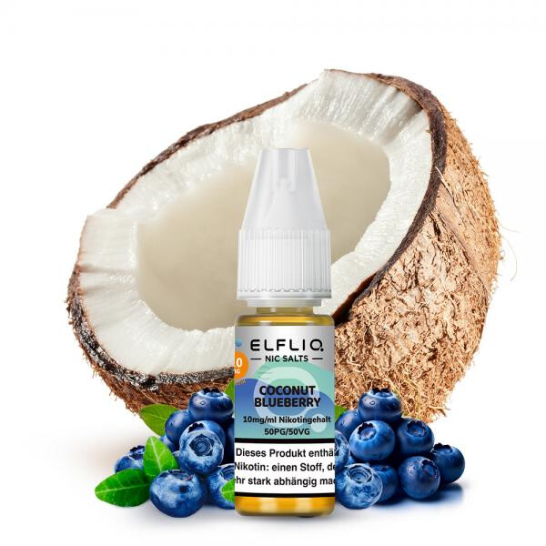 ELFBAR ELFLIQ Coconut Blueberry Nikotinsalz Liquid 10 ml 10mg