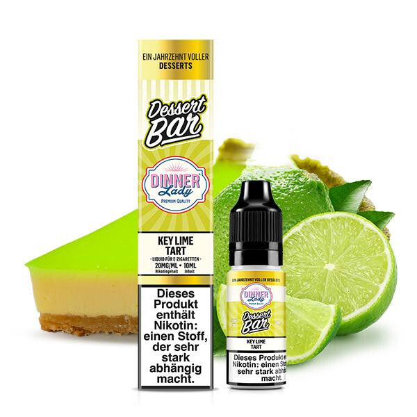 DINNER LADY Key Lime Tart Nikotinsalz Liquid 10 ml 20mg Nikotinmenge