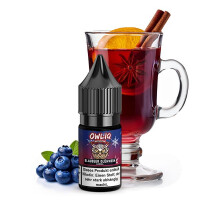 OWLIQ Winteredition Blaubeer Glühwein Nikotinsalz Liquid 10 ml 10mg Nikotinmenge