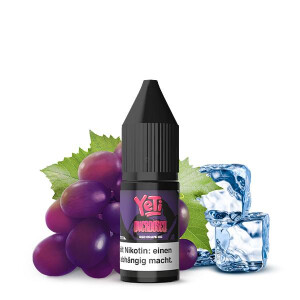 YETI OVERDOSED Red Grape Ice Nikotinsalz Liquid 10 ml...
