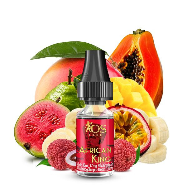 OS LIQUID African King Nikotinsalz Liquid 10 ml 17mg Nikotinmenge