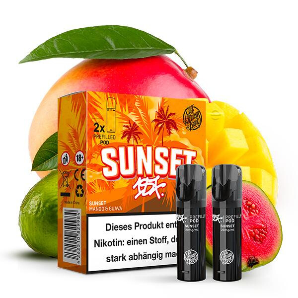 2x 187 Strassenbande 187 POD Prefilled Pod - Sunset 20mg Nikotinmenge