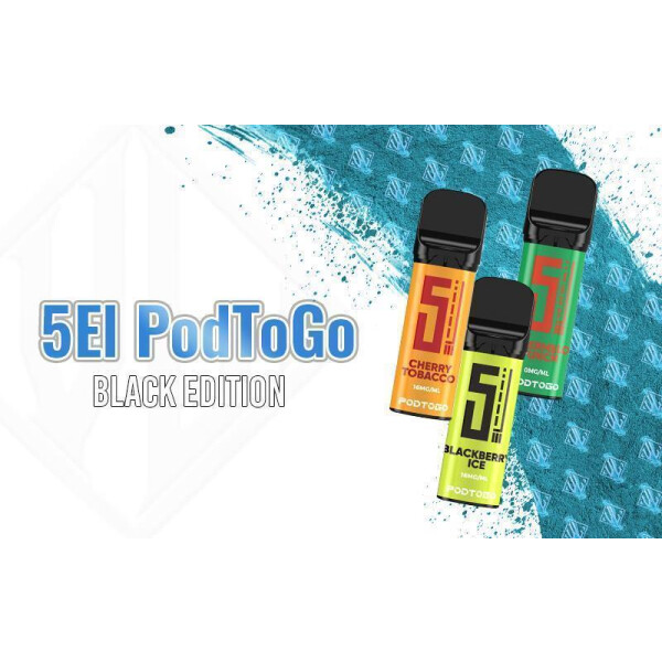 5EL PodToGo Pods Black Edition | Prefilled u. Wiederbefüllbar | 2ml